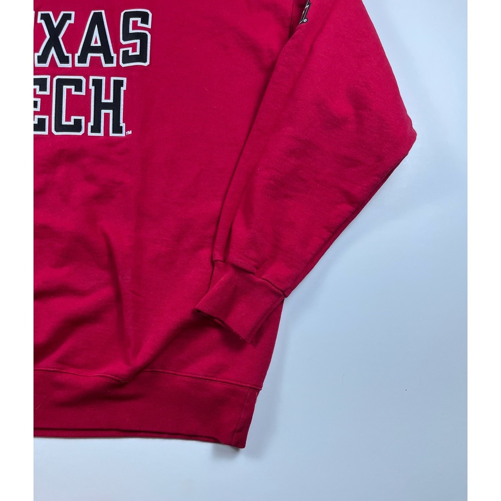Texas Tech Red Raiders Oversized Sweatshirt Red Crewneck XL Ultimate Cotton - Picture 5 of 14